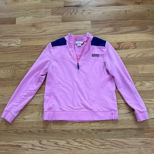 Vineyard Vines pink quarter zip